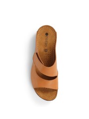 Pavers Wide Fit Natural Adjustable Mules - Image 4 of 5
