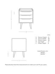 Swoon Brown Southwark Bedside Table - Image 6 of 6