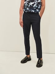 Navy Blue EDIT Slim Fit Trousers - Image 1 of 8
