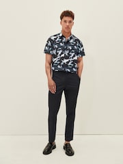 Navy Blue EDIT Slim Fit Trousers - Image 3 of 8