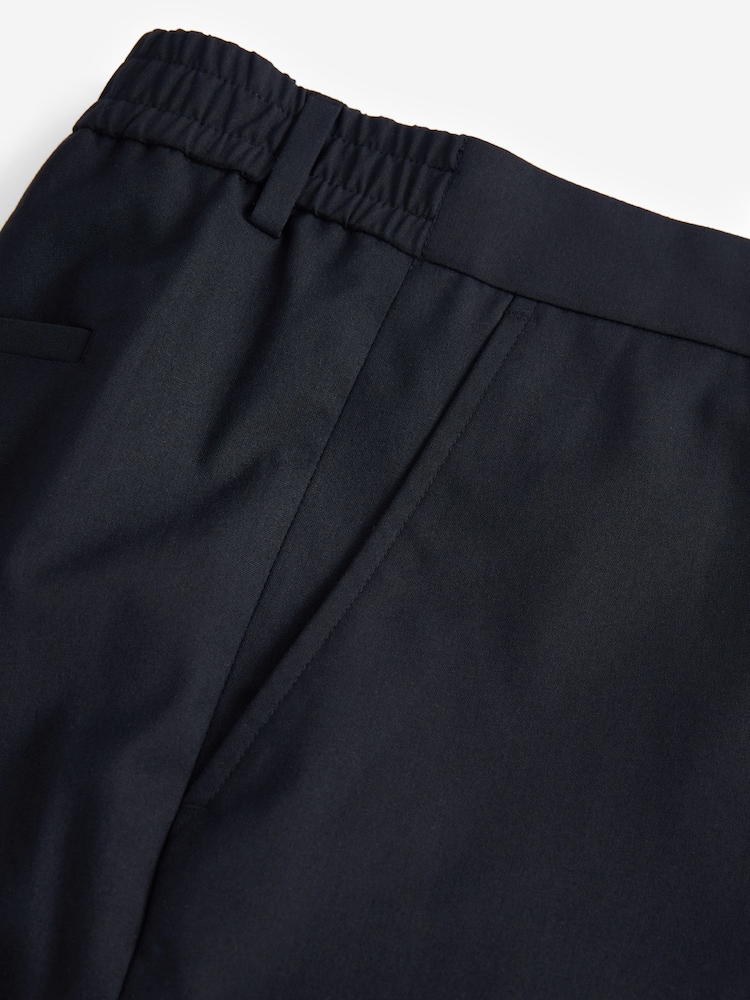 Navy Blue EDIT Slim Fit Trousers - Image 8 of 8