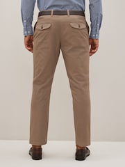 Stone Natural Slim Smart Chino Trousers - Image 4 of 10