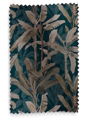 Graham & Brown Teal Blue Borneo Made to Measure Roller Blind - Image 5 of 6