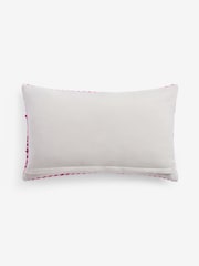 Fuchsia Pink Textured Stripe Cushion - Image 5 of 5