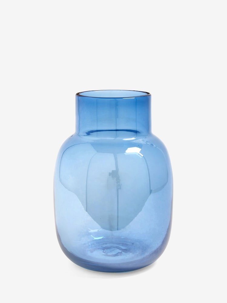 Jarrón de cristal con flores - Imagen 2 de 3