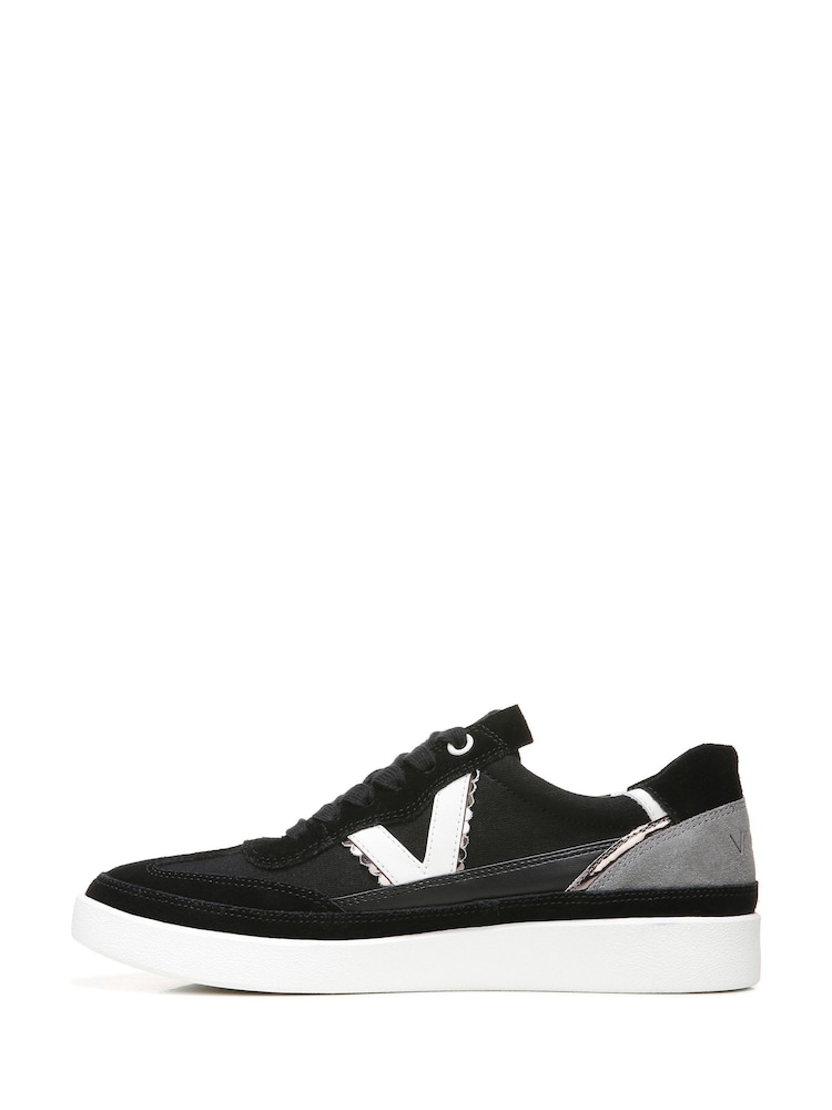 Negru - Pantofi sport din pânză cu Dantelă Vionic Mylie - Image 2 of 7