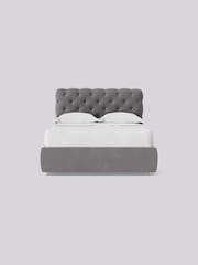 Swoon Easy Velvet Silver Grey Burbage Divan Bed - Image 4 of 8