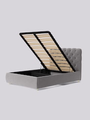 Swoon Easy Velvet Silver Grey Burbage Divan Bed - Image 6 of 8