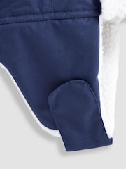 JoJo Maman Bébé Navy Blue Cosy Waterproof Hat - Image 3 of 3