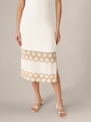 Μίντι Φόρεμα με θήκη με βελονάκι Adrianna Papell - Εικόνα 5 από 6