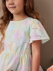 Arc-en-ciel pastel - Robe en coton brodé (3mths-10yrs) - Image 4 de 6