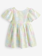 Arc-en-ciel pastel - Robe en coton brodé (3mths-10yrs) - Image 5 de 6