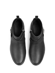 Hotter Black Wide Fit Kingsley Zip Fastening Boots - Image 4 of 4