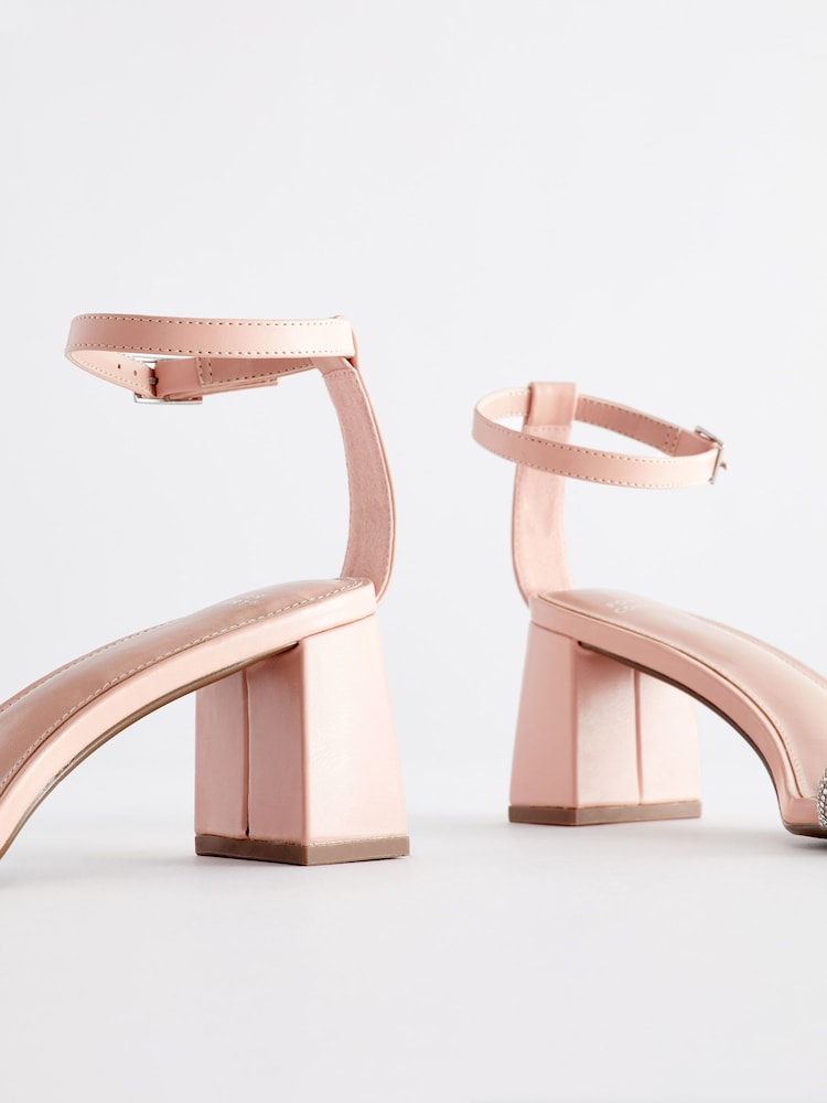 Nude/Pink - Forever Comfort® Sandale mit Blockabsatz und Schmucksteinbesatz - Bild 6 von 6 Nude/Pink - Forever Comfort® Sandale mit Blockabsatz und Schmucksteinbesatz - Bild 6 von 6