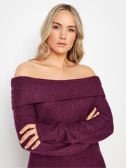 Long Tall Sally Purple Bardot Tunic - Image 4 of 5