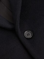 Reiss Navy Gable Senior Single Breasted Overcoat - Image 6 of 6