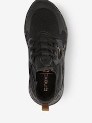 Black/Gold Pull On Trainers - Image 3 of 4