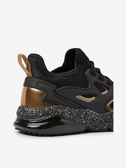 Black/Gold Pull On Trainers - Image 4 of 4