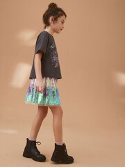 Charcoal Grey Sequin Celestial T-Shirt (3-16yrs) - Image 5 of 8