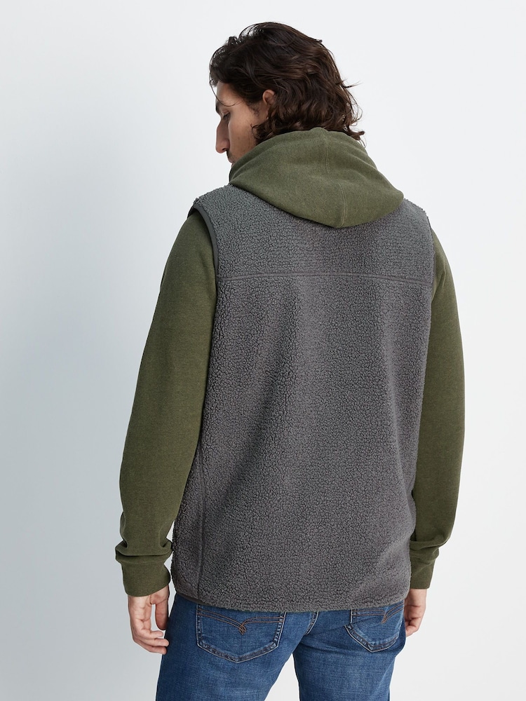 Tog 24 Grey Mackay Sherpa Fleece Gilet - Image 2 of 8