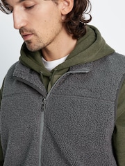 Tog 24 Grey Mackay Sherpa Fleece Gilet - Image 6 of 8