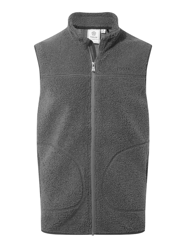 Tog 24 Grey Mackay Sherpa Fleece Gilet - Image 8 of 8