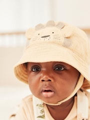 Sand Brown Character Baby Bucket Hat (0mths-2yrs) - Image 1 of 3