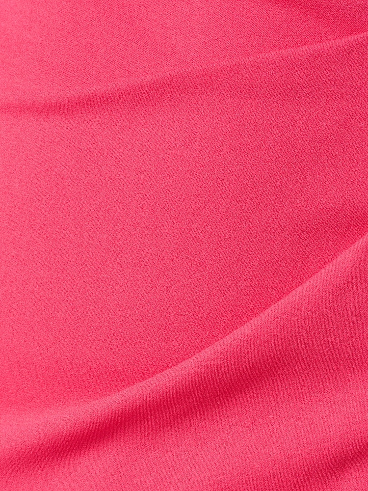 Adrianna Papell Pink Pleated Bow Dress - Image 6 of 6