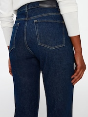 7 For All Mankind Blue Deep Dive Straight Crop Jeans - Image 6 of 6
