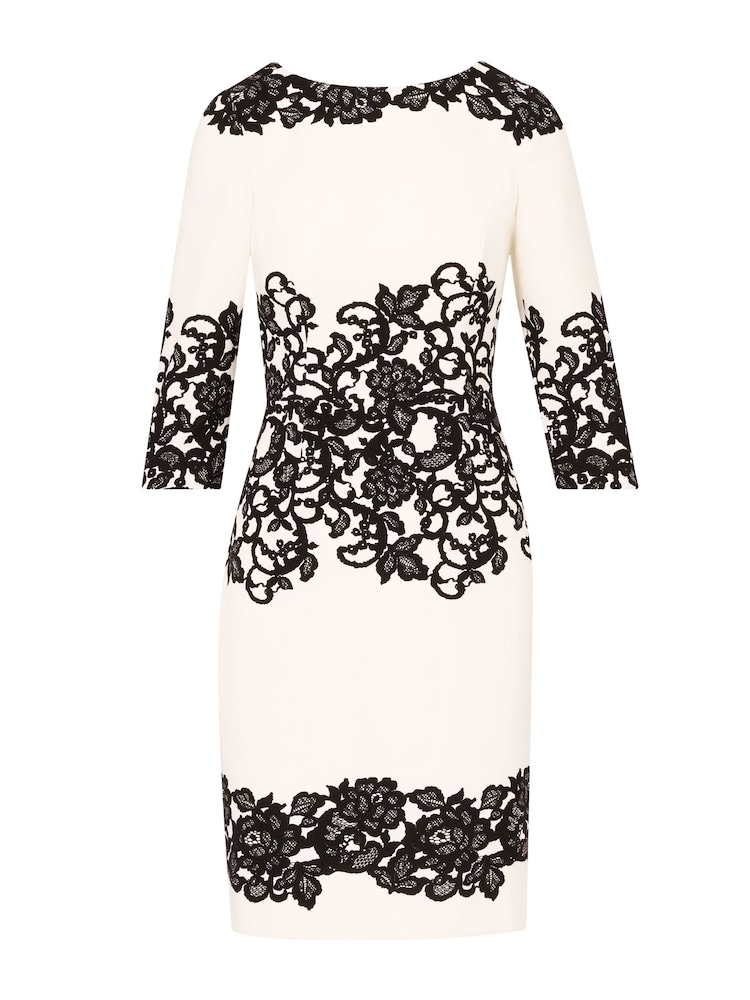 adrianna papell short sleeve lace dress Adrianna Papell Womens Lace Flounce Short Dress Light Wine 4 One Size at Amazon Women's Clothing store