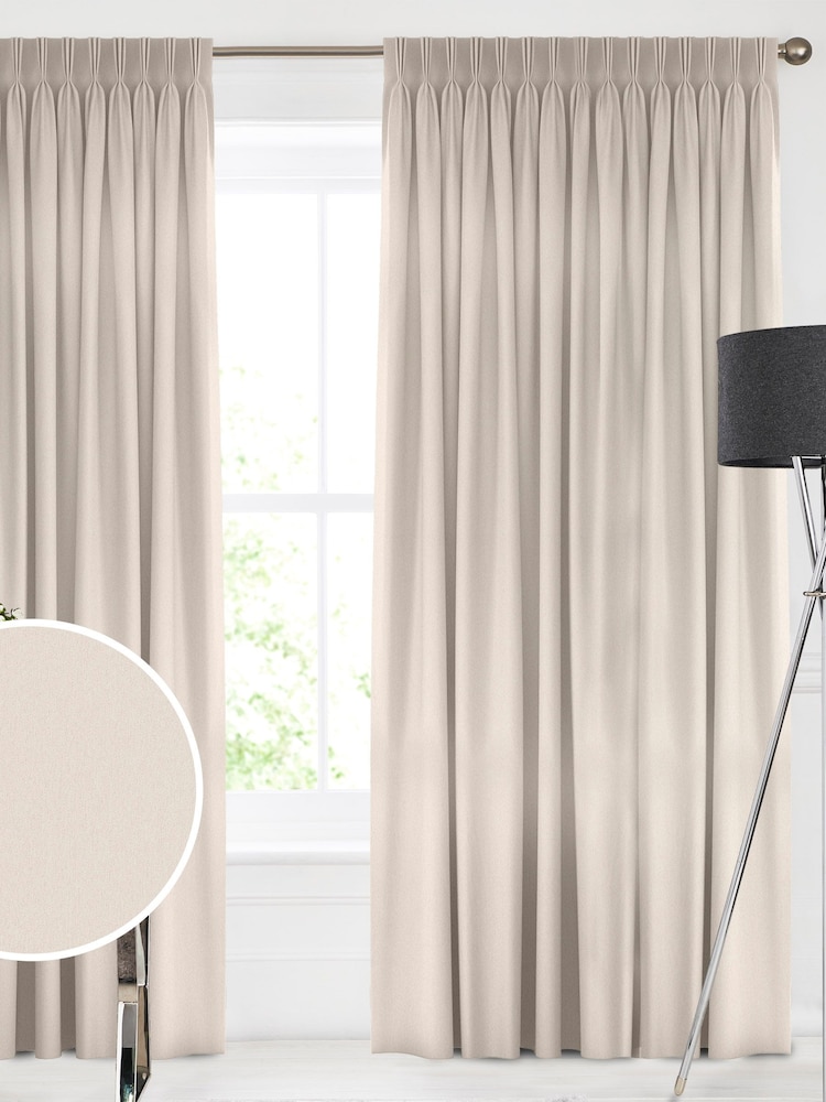 Ivory Cream Montero Velvet Made To Measure Curtains - Image 1 of 9
