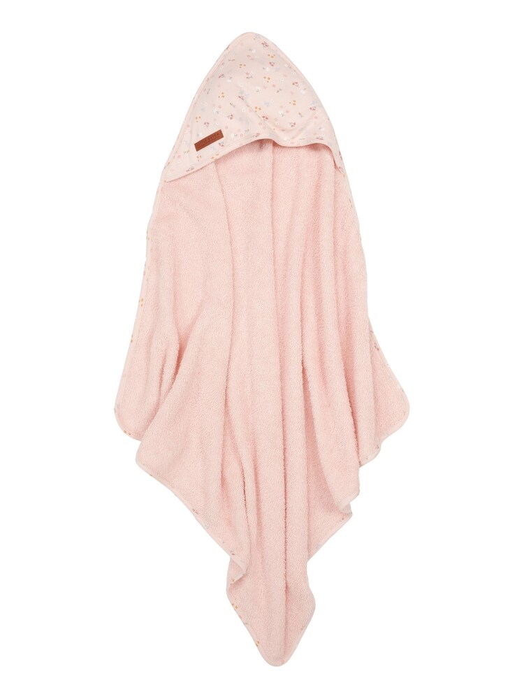 Little Dutch Pink Little Pink Flowers Hooded Towel - Image 1 of 2