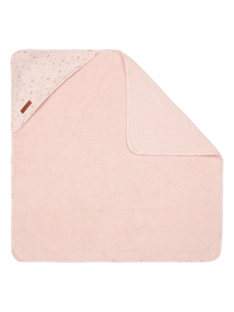 Little Dutch Pink Little Pink Flowers Hooded Towel - Image 2 of 2