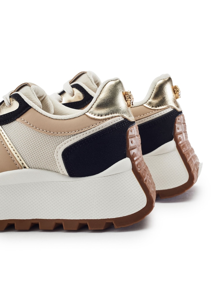 Moda in Pelle Black Demee Chunky Multi Panel Trainers - Image 4 of 4 Moda in Pelle Black Demee Chunky Multi Panel Trainers - Image 4 of 4