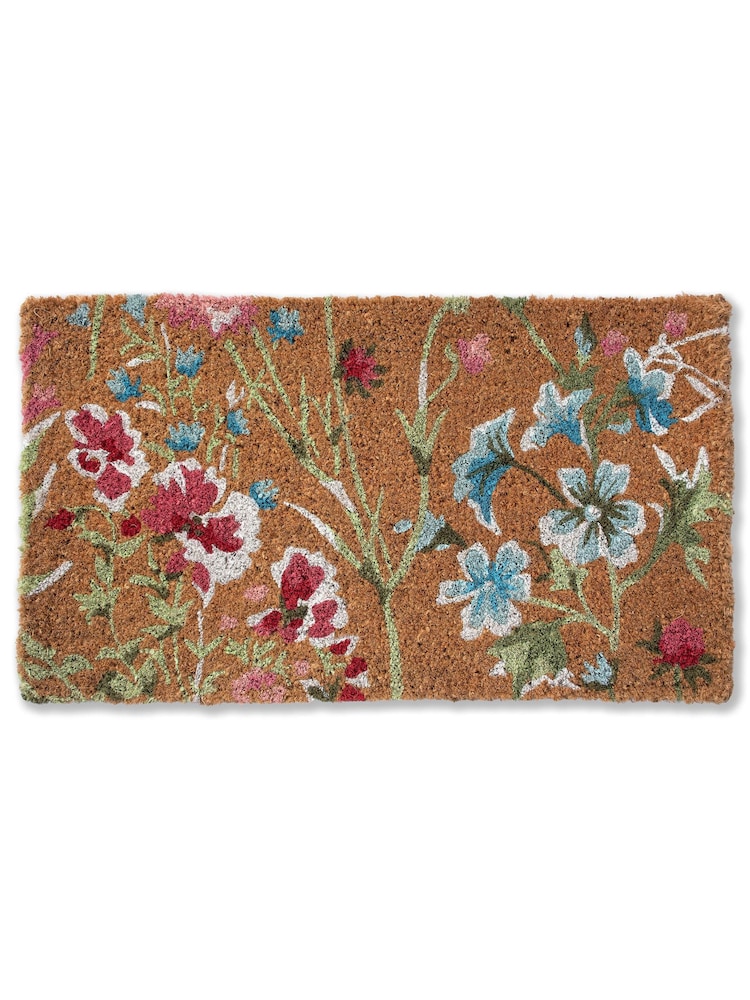 Laura Ashley Red Wild Meadow Doormat - Image 1 of 1