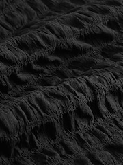 Black Textured Tipped Midi Dress - Image 6 of 6