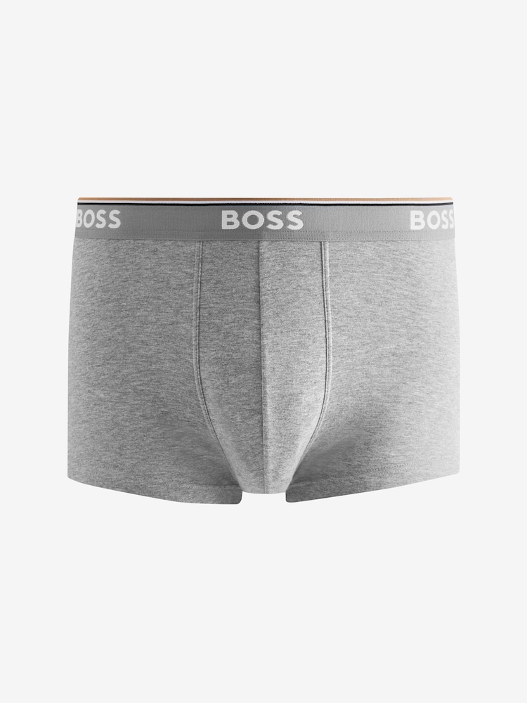 BOSS Black/Grey/White Power Boxers 3 Pack - Image 2 of 12