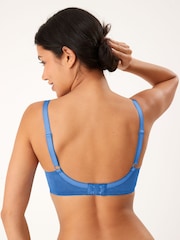 Blue/Coral Orange/Cream DD+ Non Pad Full Cup Bras 3 Packs - Image 3 of 9