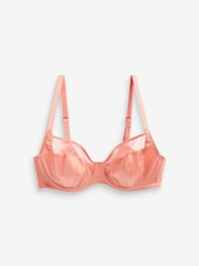 Blue/Coral Orange/Cream DD+ Non Pad Full Cup Bras 3 Packs - Image 7 of 9