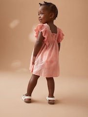 Pink - Baumwollkleid mit Lochstickerei (3 Monate bis 8 Jahre) - Bild 2 von 8