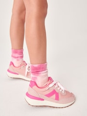 Pink Lace-Up Chunky Trainers - Image 1 of 10