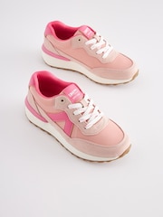 Pink Lace-Up Chunky Trainers - Image 3 of 10