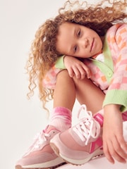 Pink Lace-Up Chunky Trainers - Image 8 of 10