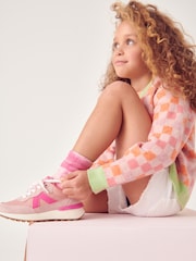 Pink Lace-Up Chunky Trainers - Image 9 of 10