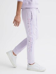 Reiss Lilac Maria Junior Sequin Joggers - Image 1 of 7
