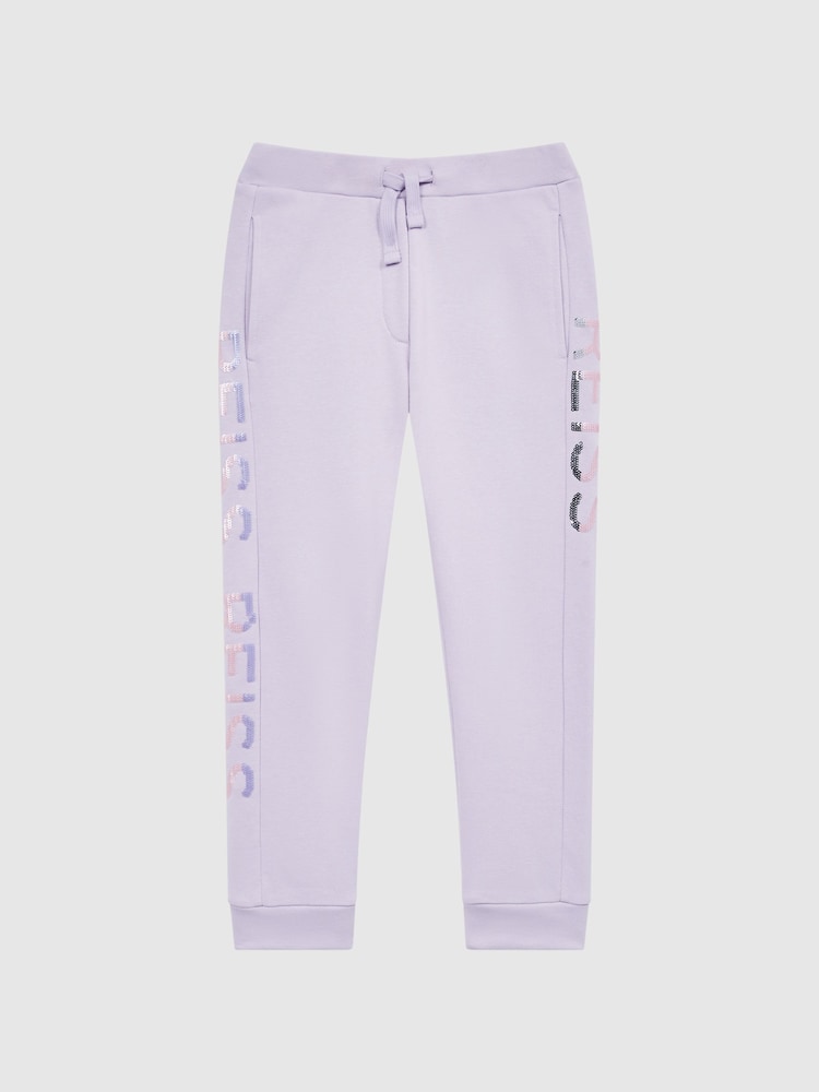 Reiss Lilac Maria Junior Sequin Joggers - Image 2 of 7