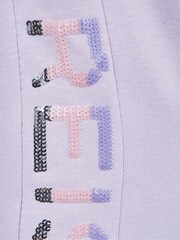 Reiss Lilac Maria Junior Sequin Joggers - Image 7 of 7