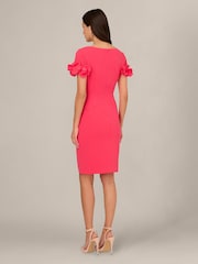 Adrianna Papell Pink Petite Knit Crepe Short Dress - Image 2 of 6