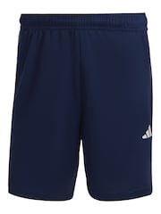 أزرق - شورت رياضي بيكيه 3 خطوط Train Essentials من Adidas - صورة 5 من 5