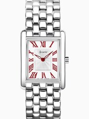Accurist Womens Silver Tone Rectangle Stainless Steel Bracelet Analogue Watch - Image 1 of 6